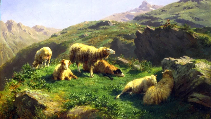 Rosa Bonheur — Grazing Sheep in the Pyrenees