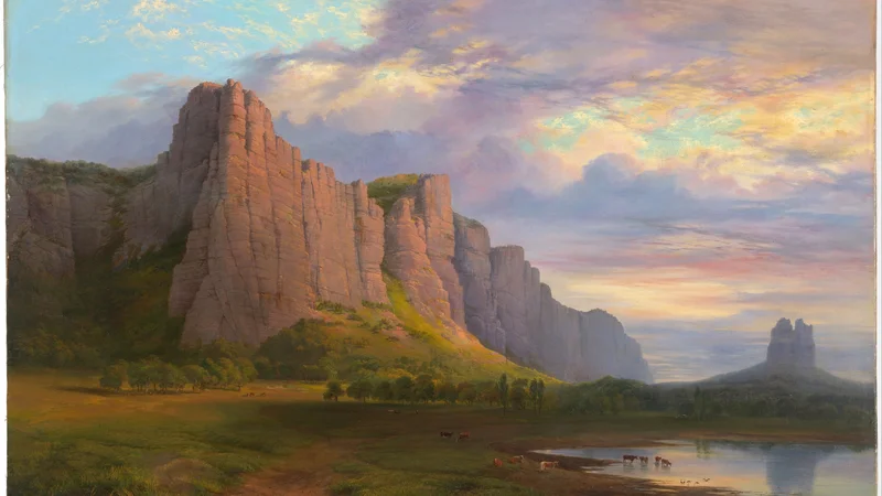 Nicholas Chevalier — Mount Arapiles and the Mitre Rock