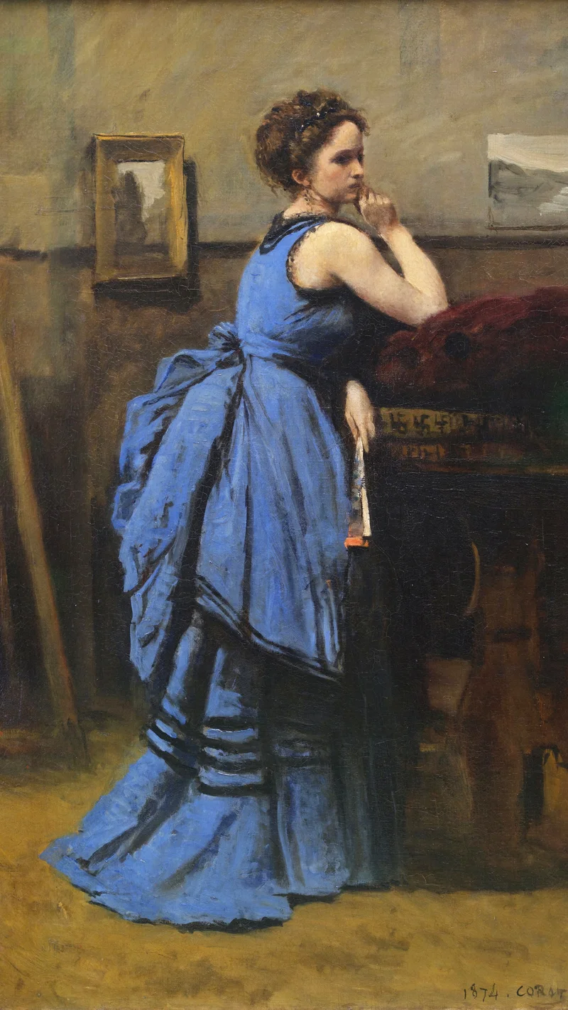 Jean-Baptiste Camille Corot — Lady in Blue