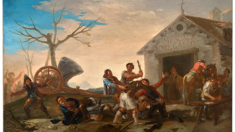 Francisco Goya — A Quarrel at the Venta Nueva