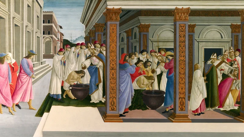 Sandro Botticelli — Baptism of Saint Zenobius