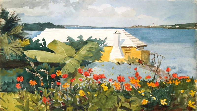 Winslow Homer — Flower Garden and Bungalow, Bermuda
