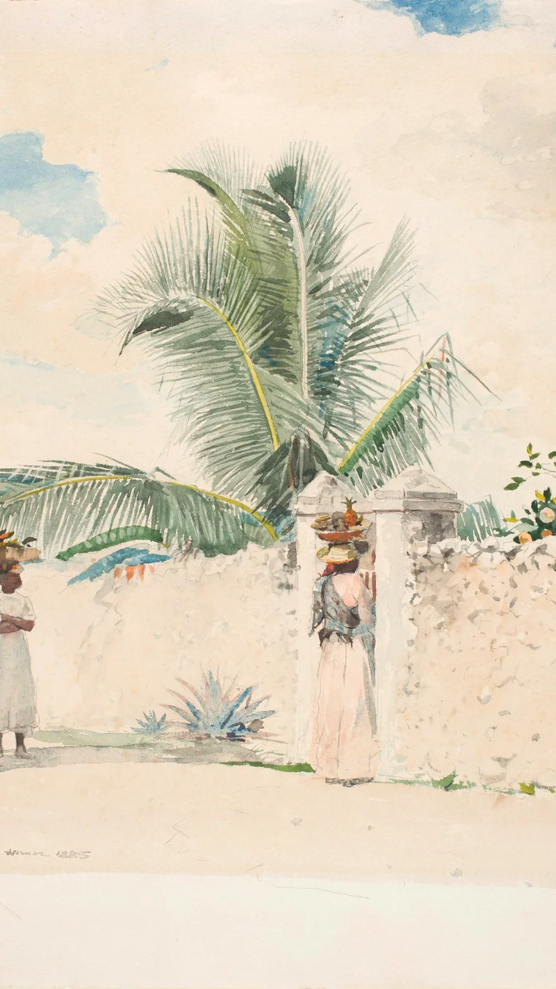 Winslow Homer — The Garden Gate, Bahamas