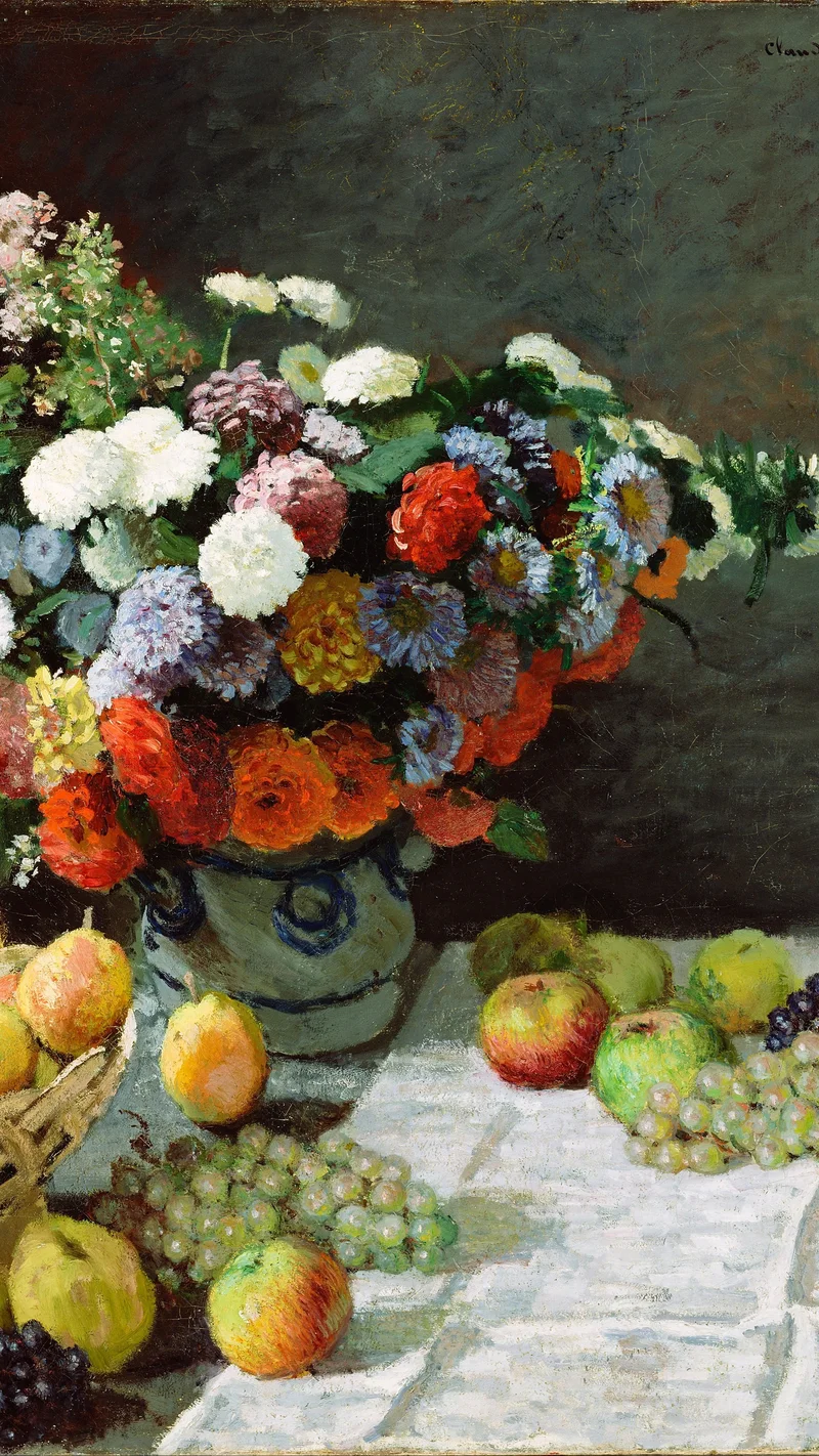 Claude Monet — Still Life with Flowers and Fruit
