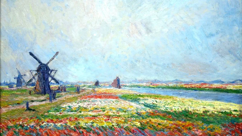 Claude Monet — Tulip Fields near The Hague