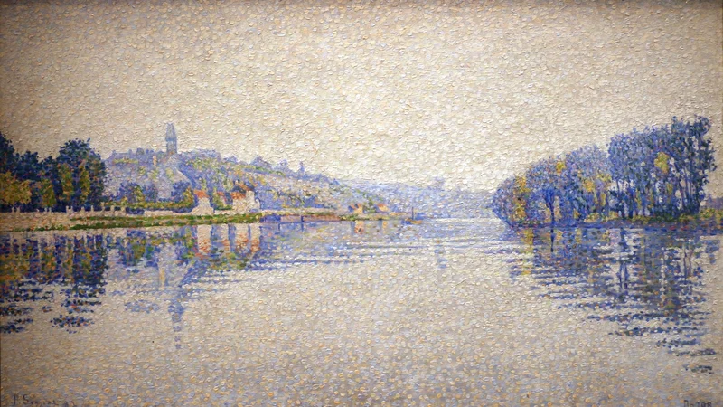 Paul Signac — Banks of the Seine at Herblay