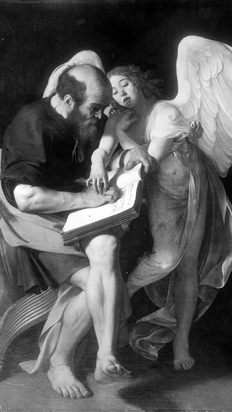 Michelangelo da Caravaggio — Saint Matthew and the Angel