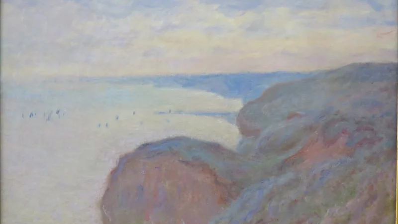 Claude Monet — Steep Cliffs near Dieppe
