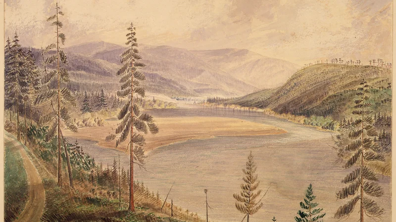 James Alden — Kootenay River, looking down from near Camp Kootenay East