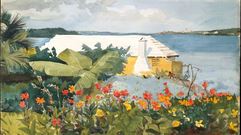 Winslow Homer — Flower Garden and Bungalow, Bermuda