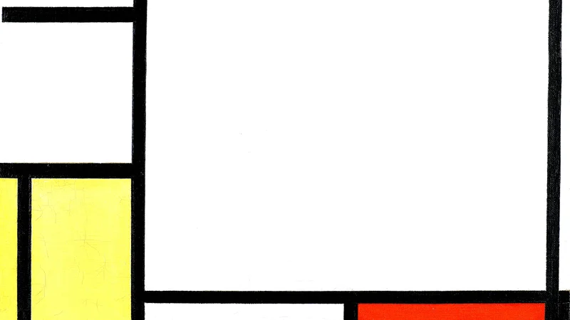 Piet Mondrian — Composition with Blue, Red, Yellow, and Black