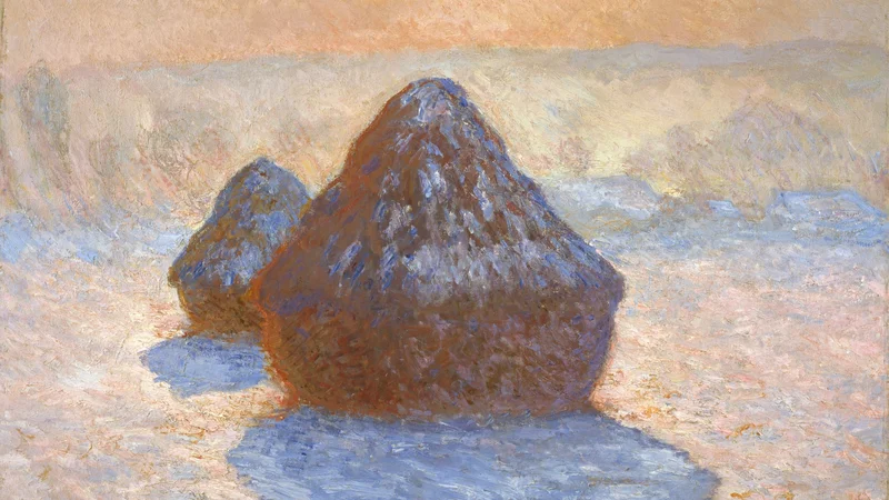 Claude Monet — Haystacks: Snow Effect