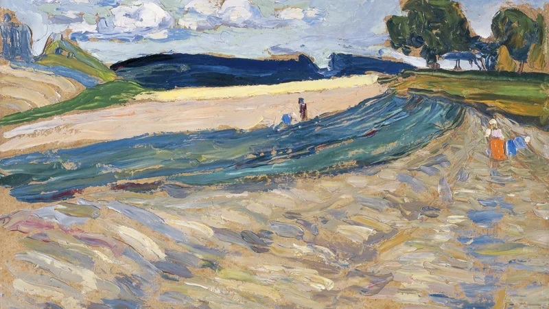 Wassily Kandinsky — Landscape with yellow field