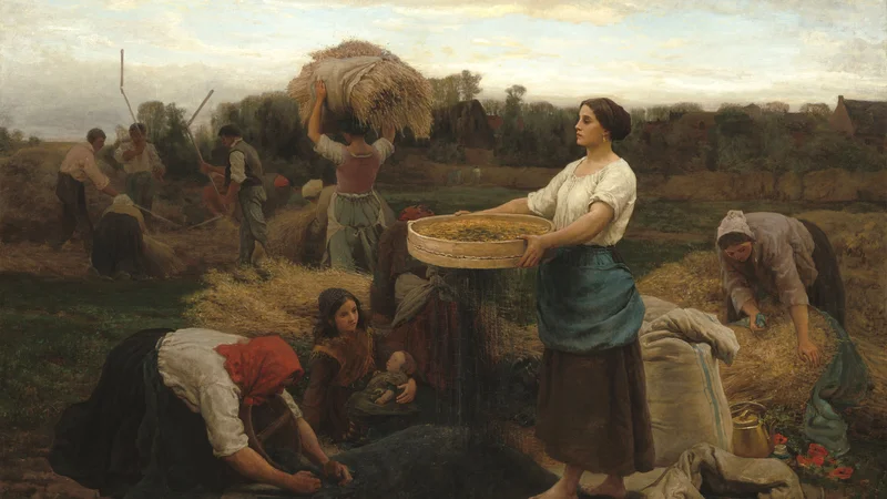 Jules Breton — The Colza (Harvesting Rapeseed)