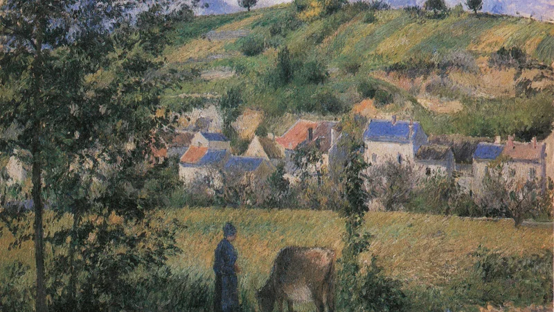 Camille Pissarro — Landscape at Le Valhermeil, Auvers-sur-Oise