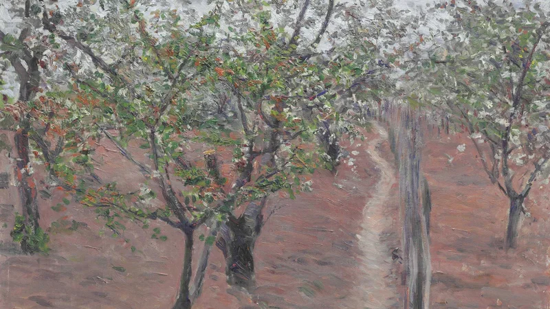 Gustave Caillebotte — Orchard, Trees in Bloom, Petit Gennevilliers