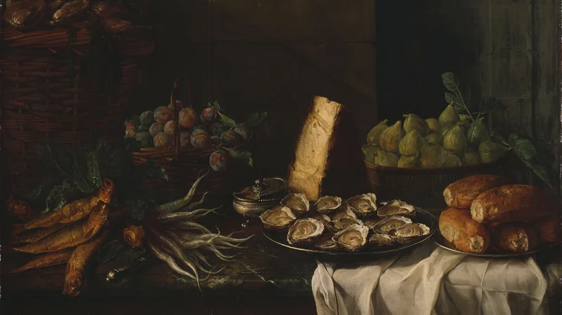 Alexandre-François Desportes — Breakfast Piece with Oysters