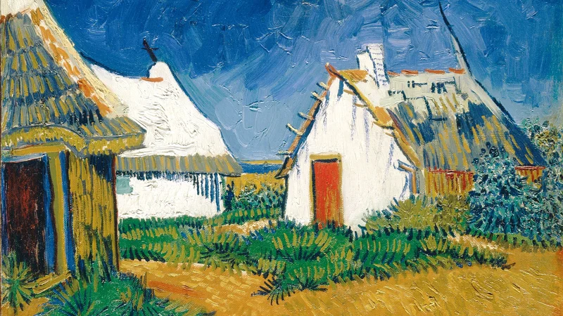 Three White Cottages in Saintes-Maries