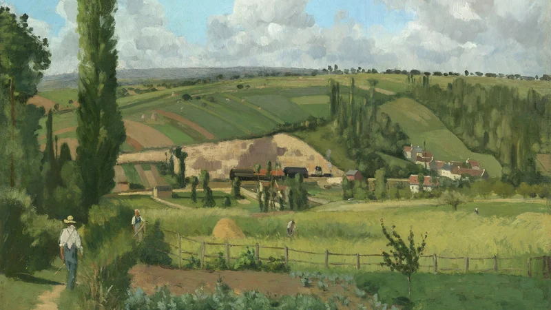 Camille Pissarro — Landscape at Les Pâtis, Pontoise