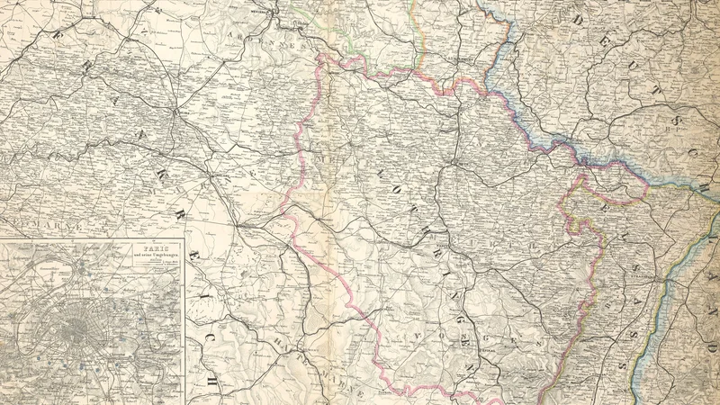 August Petermann — Justus Perthes' Specialkarte von der deutschen Grenze bis Paris