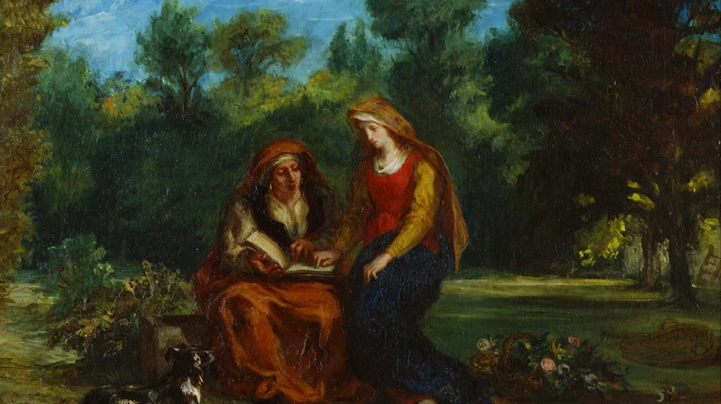 Eugène Delacroix — The Education of the Virgin