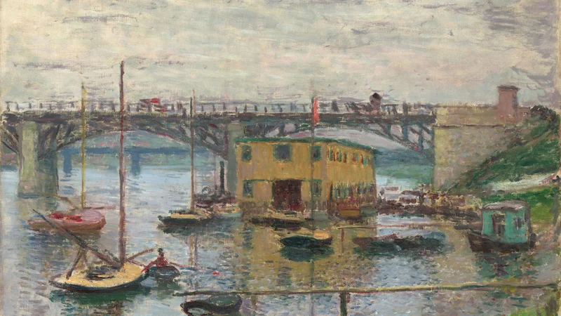 Claude Monet — Bridge at Argenteuil on a Gray Day