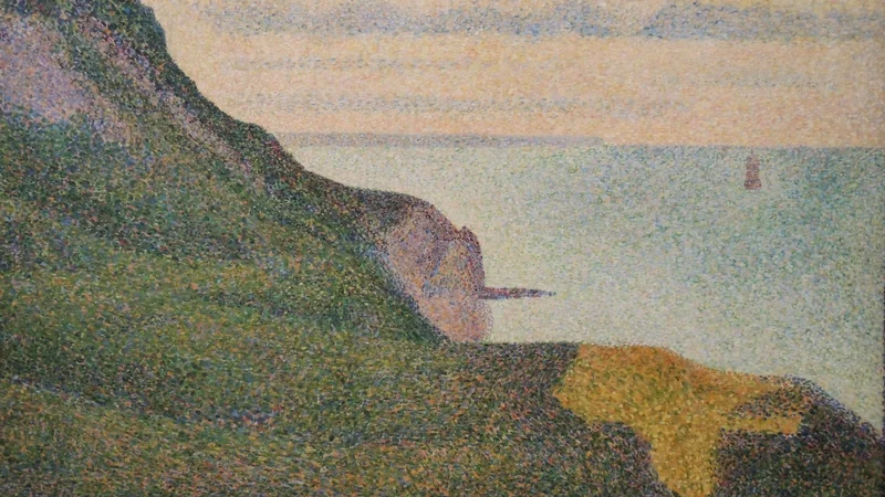 Georges Seurat — Seascape at Port-en-Bessin, Normandy