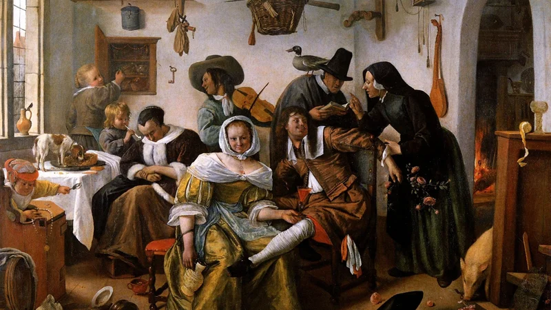 Jan Steen — Wealthis Looking,or,In Luxury Look Out