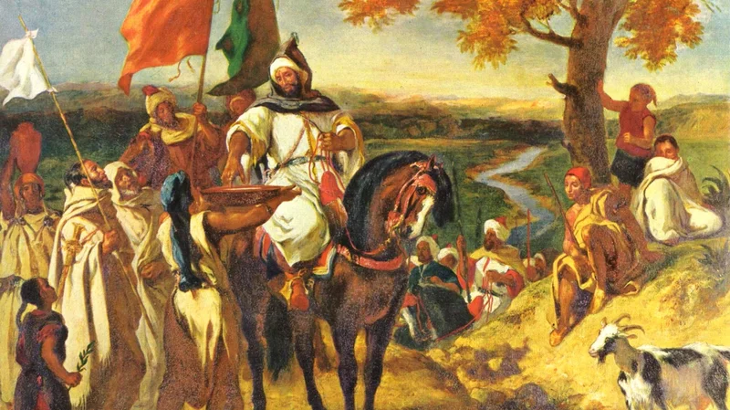 Eugène Delacroix — Moroccan caid visiting his tribe