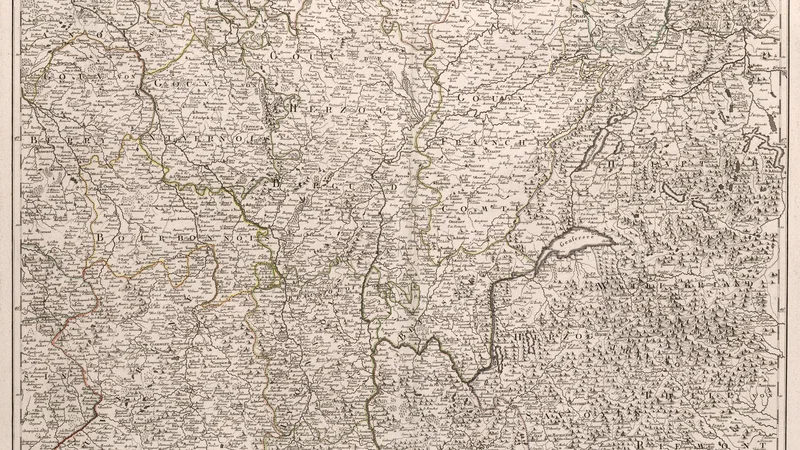 Franz Anton Schraembl — Neueste Generalkarte von Frankreich, central eastern sheet