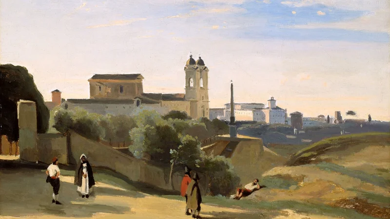 Jean-Baptiste Camille Corot — Monte Pincio, Rome