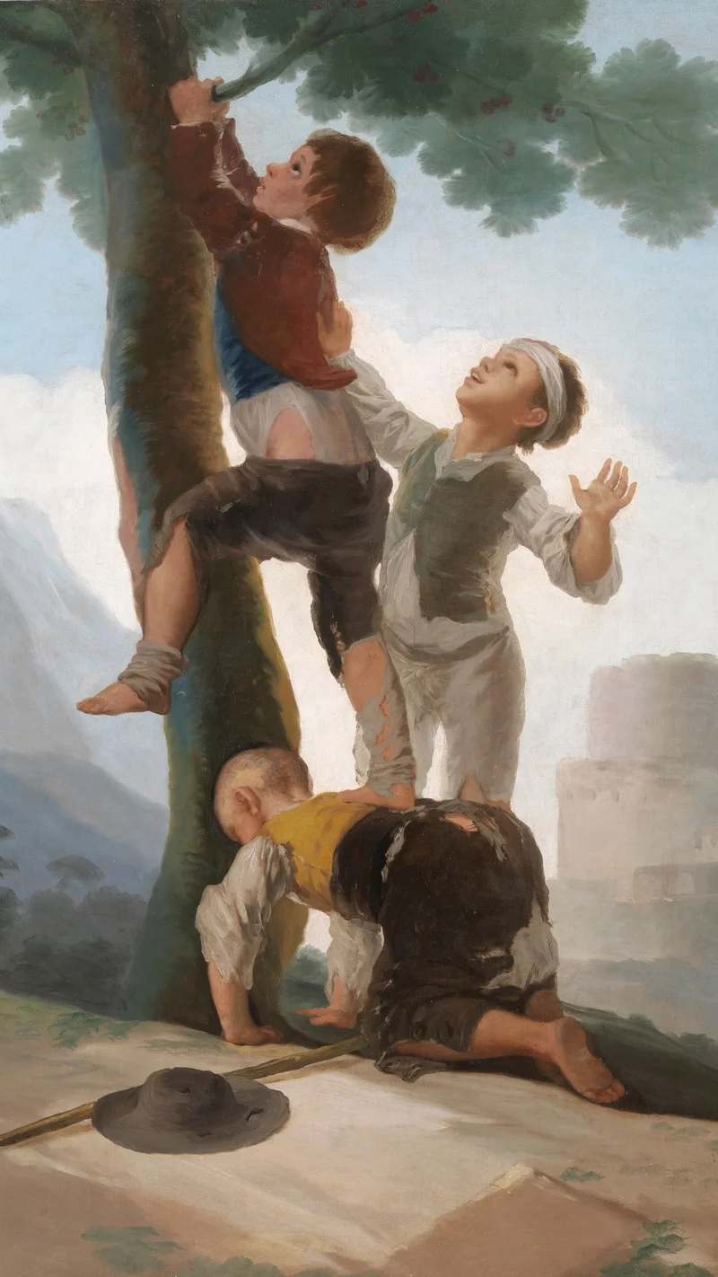 Francisco Goya — Boys climbing a tree