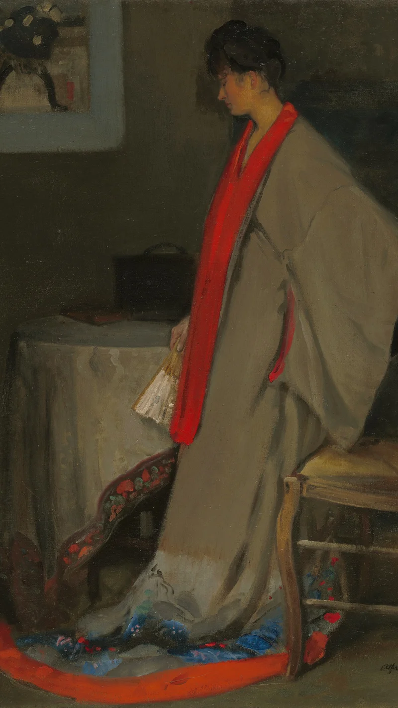 Alfred Maurer — Young Woman in Kimono