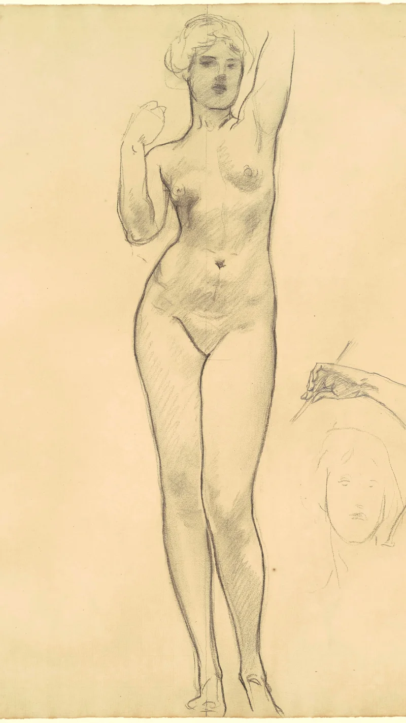 John Singer Sargent — Studies of Aphrodite for 'Aphrodite and Eros'