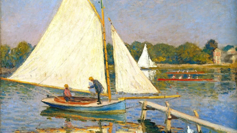 Claude Monet — Canoeists near Argenteuil
