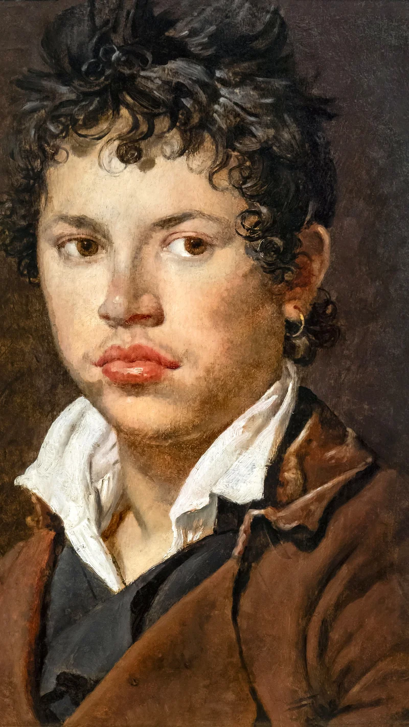 Jean-Auguste-Dominique Ingres — Retrato de um jovem com brinco