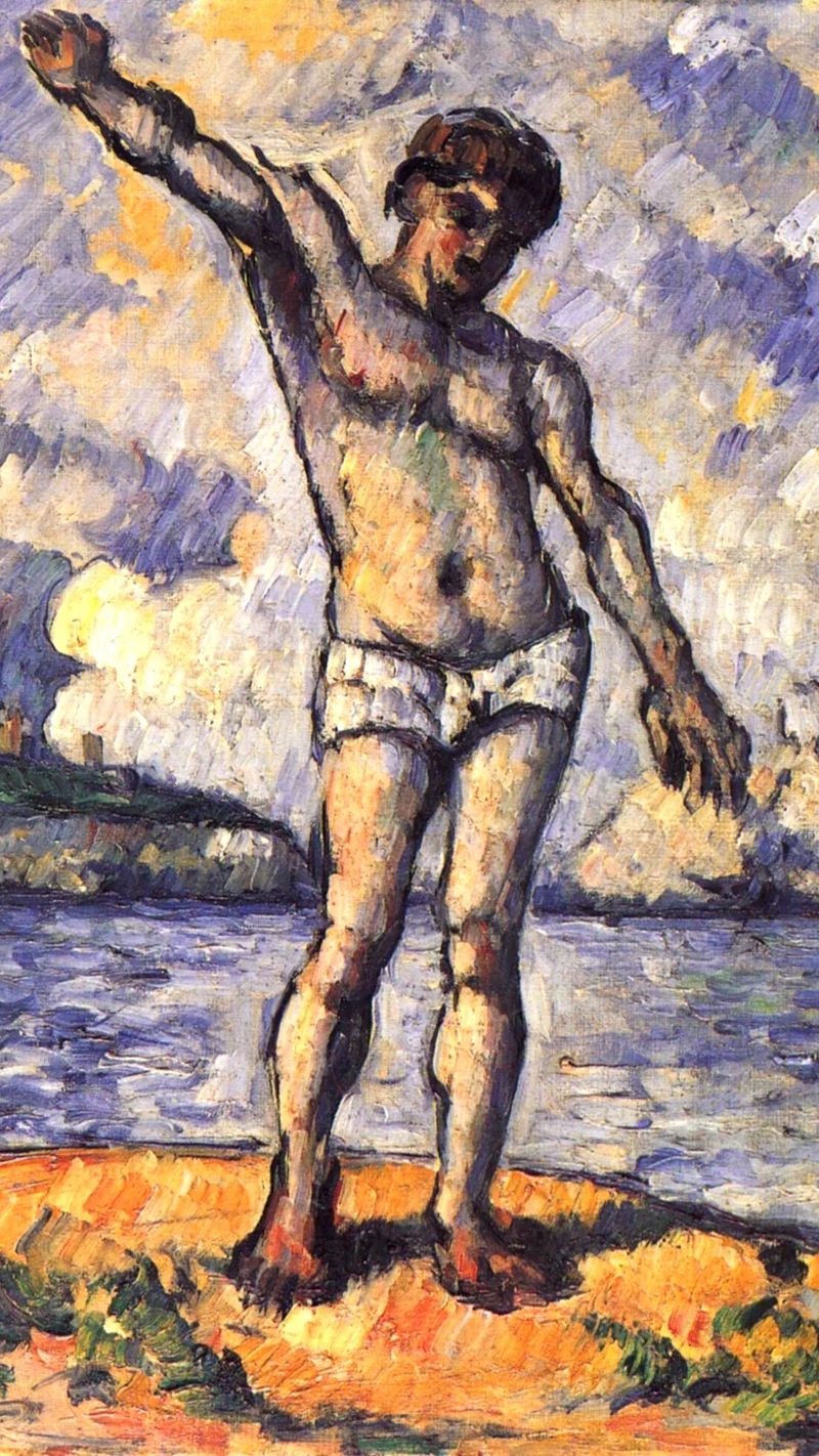 Paul Cezanne — Man Standing, Arms Extended