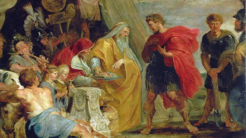 Decius Mus befragt den Wahrsager