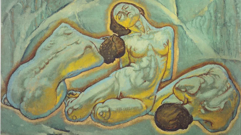 Koloman Moser — Three Women Squatting