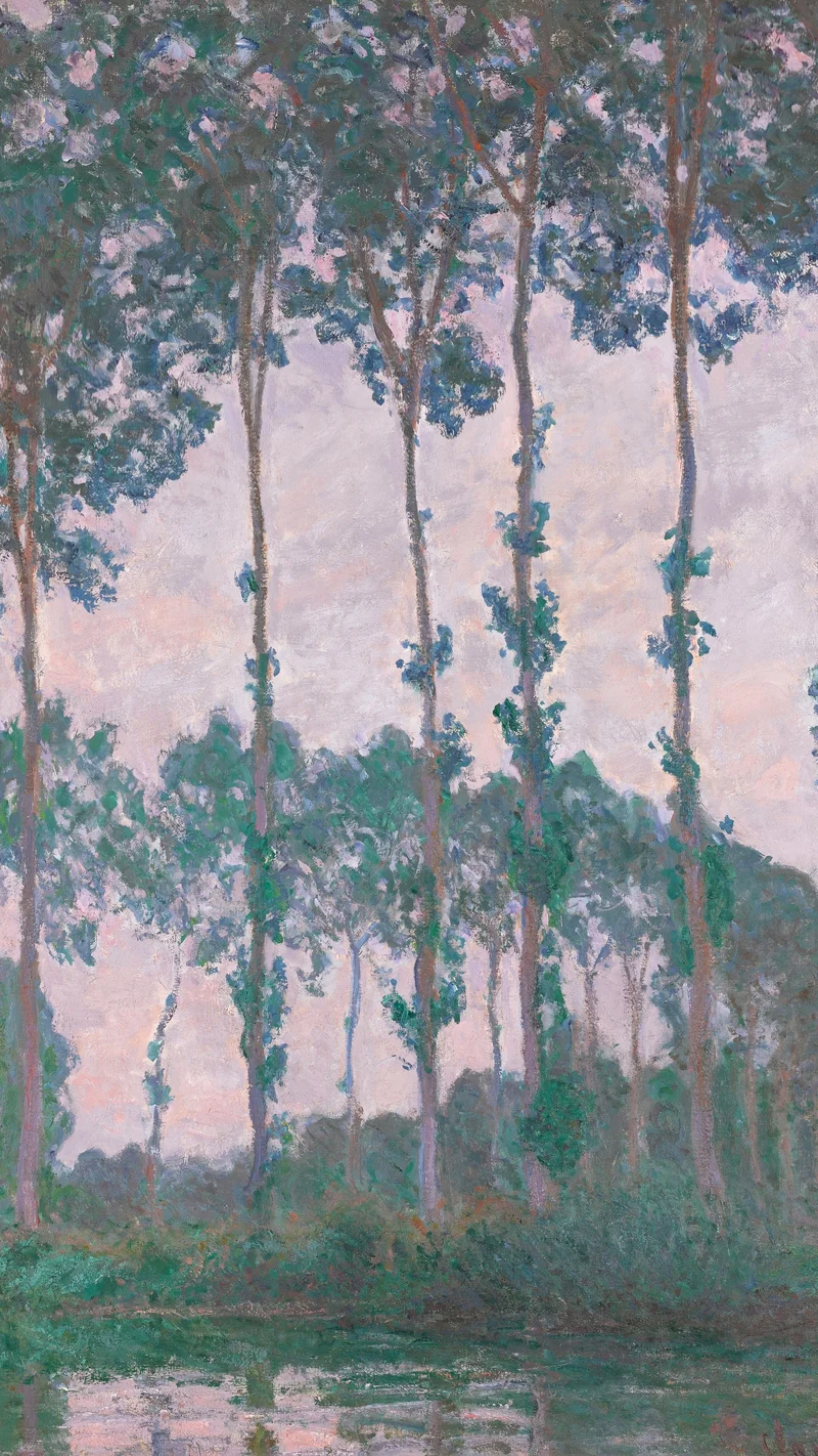 Claude Monet — Claude Monet - Peupliers au bord de l’Epte, temps couvert (W 1299)