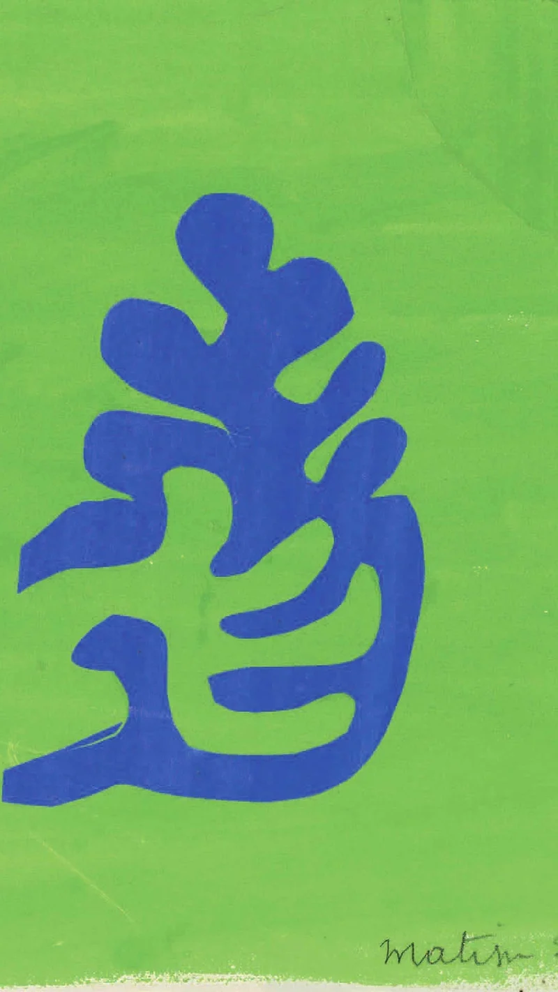 Henri Matisse — Petite arabesque bleue sur fond vert