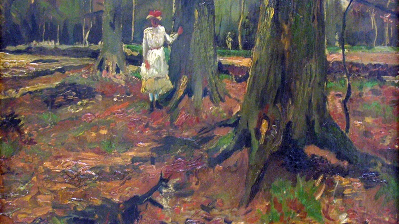 Vincent van Gogh — Girl in White in the Woods