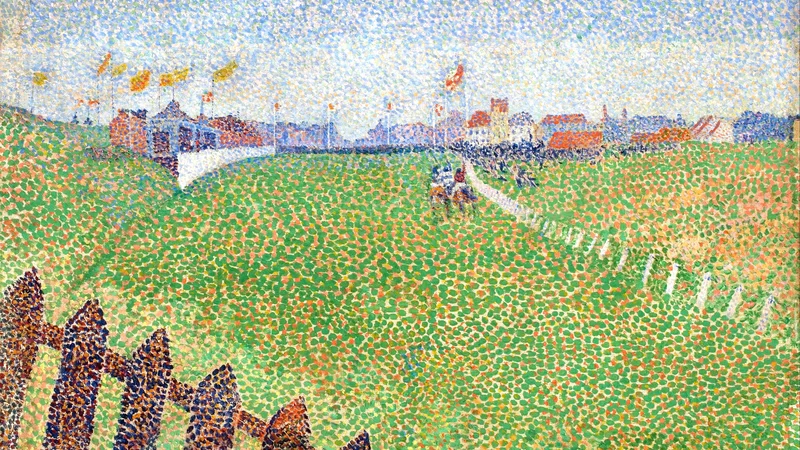 Alfred William Finch — The Wellington Racecourse in Drizzle (Ostende)