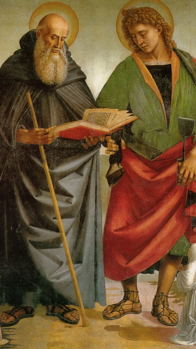 Luca Signorelli — Saints Eligius and Anthony Abbot