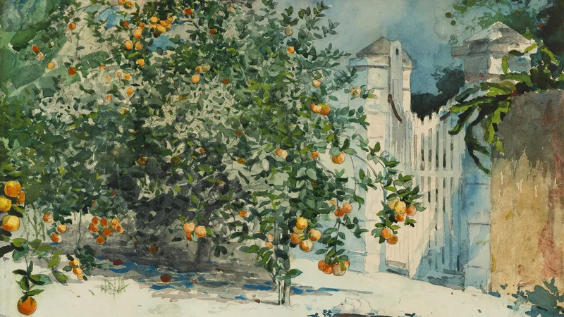 Winslow Homer — Orange Trees and Gate