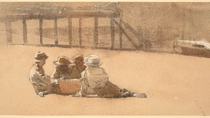 Winslow Homer — Four Boys on a Beach