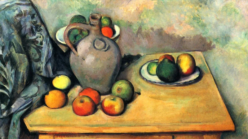 Paul Cezanne — Still Life with Jug and Fruit