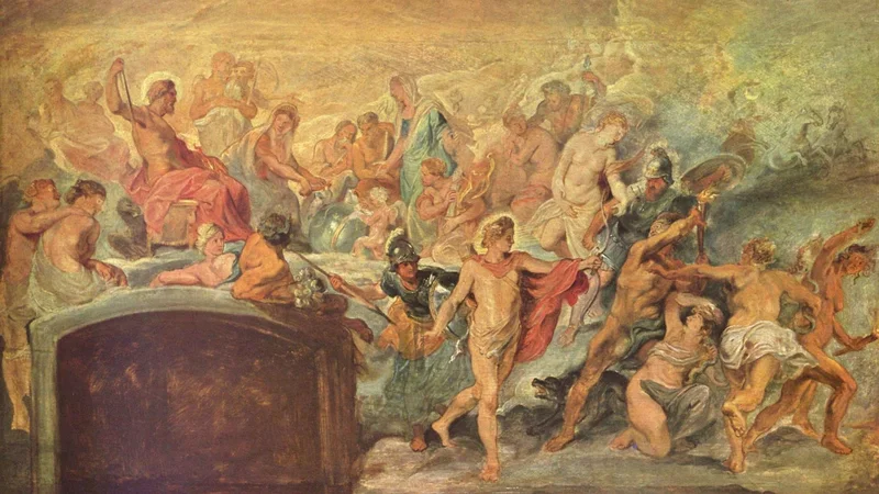 Peter Paul Rubens — Der Rat der Götter (Skizze für den Medici-Zyklus)