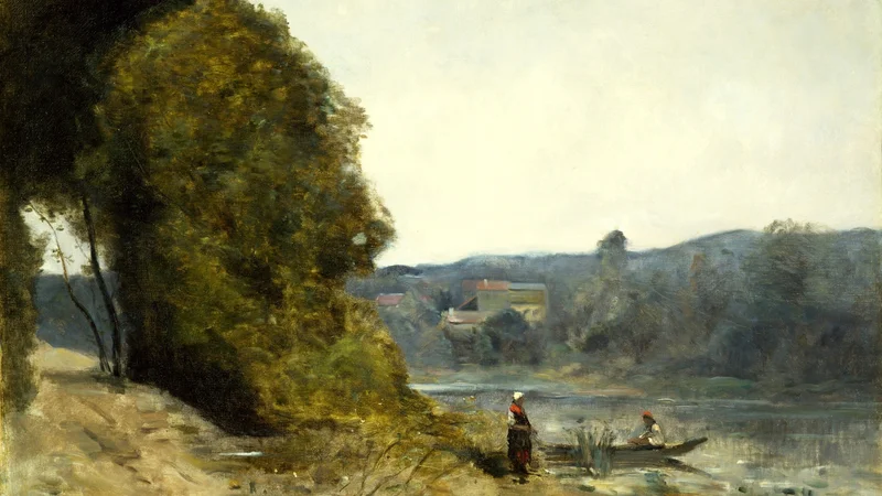 Jean-Baptiste Camille Corot — The Departure of the Boatman