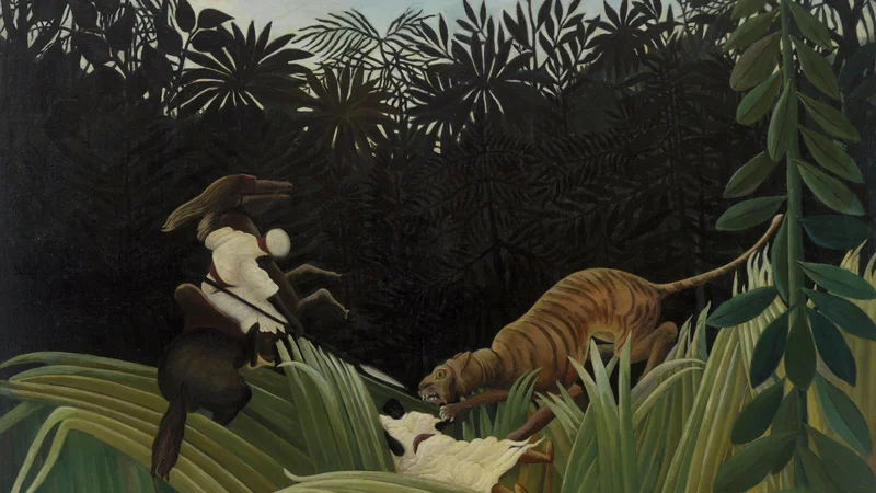 Henri Rousseau — 虎に襲われた斥候
